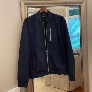 Banana Republic imitation suede navy jacket